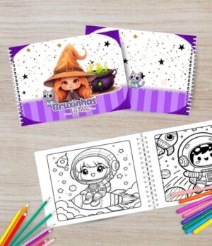 Bruxinhas Fofas — Livro de Colorir